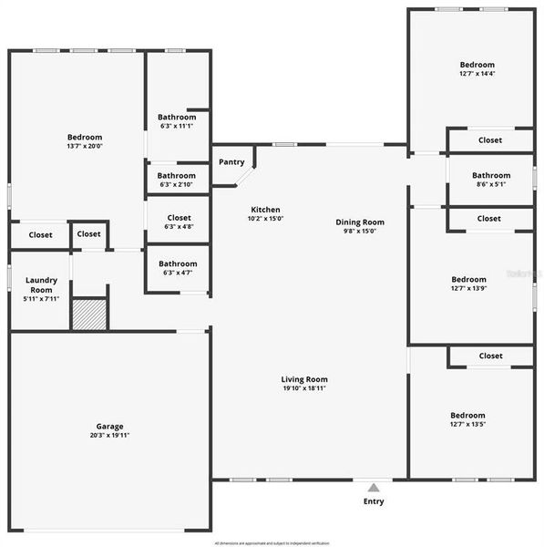 2D floor plan layout of this home in , Ocala, FL (Image 5).