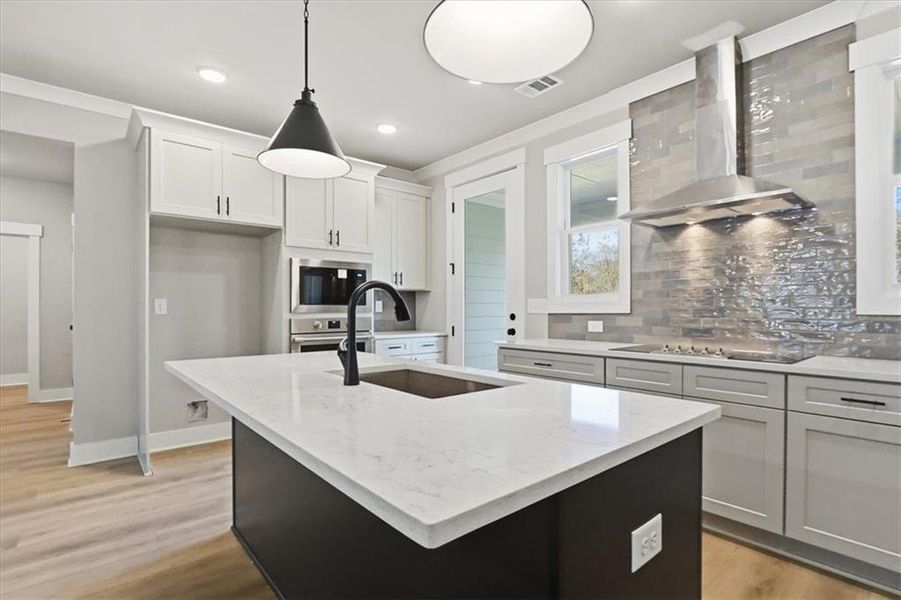 Furnished interior view inside a new home in , Statham (Image 12).