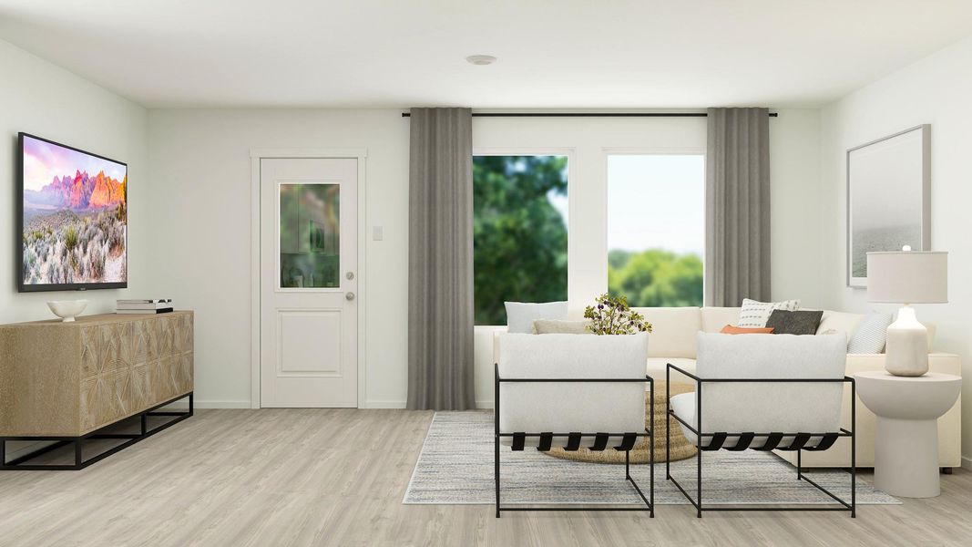 Furnished interior view inside a new home in Crosby Farms, Crosby (Image 6).