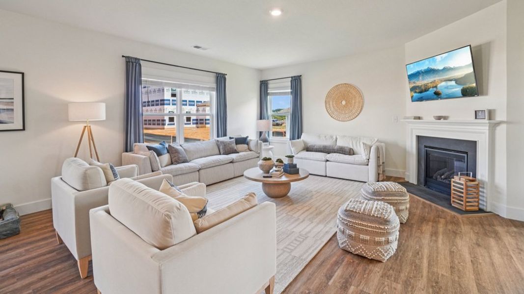 Furnished interior view inside a new home in Keebler Meadows, Johnson City (Image 8). Furnished interior view inside a new home in Keebler Meadows, Johnson City (Image 8).