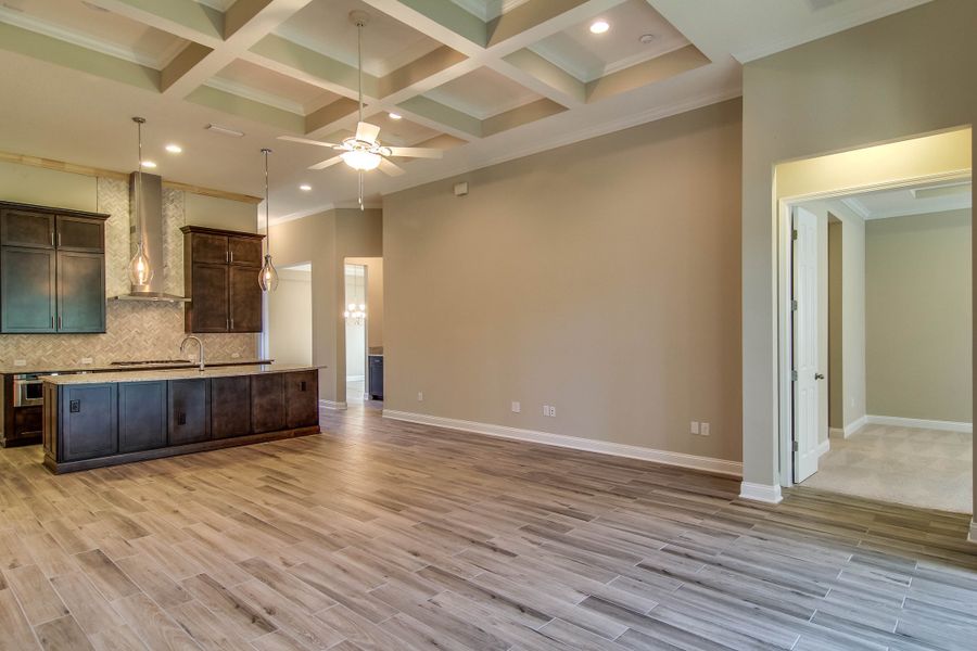 Representative unfurnished interior of a home built from the Lena by Riverside Homes in Hidden Creek at SilverLeaf 70' Series, St. Augustine (Image 20).
