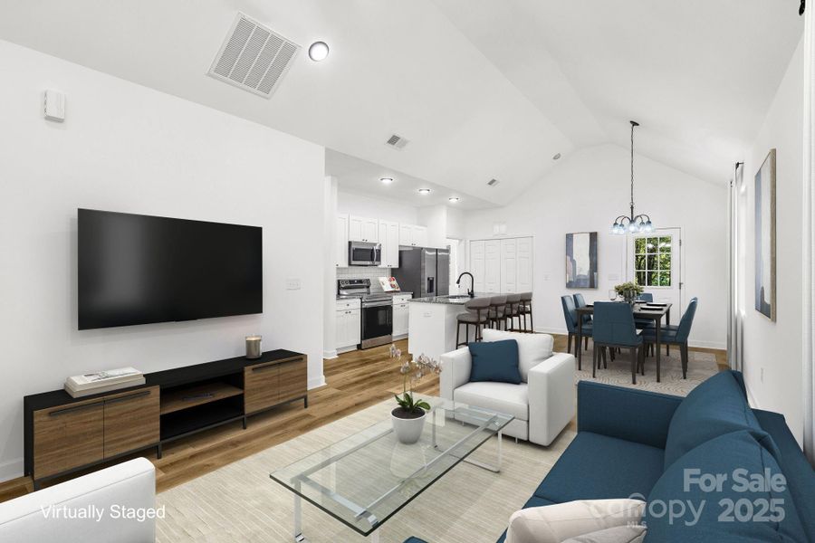 Furnished interior view inside a new home in , Statesville (Image 6). Furnished interior view inside a new home in , Statesville (Image 6).