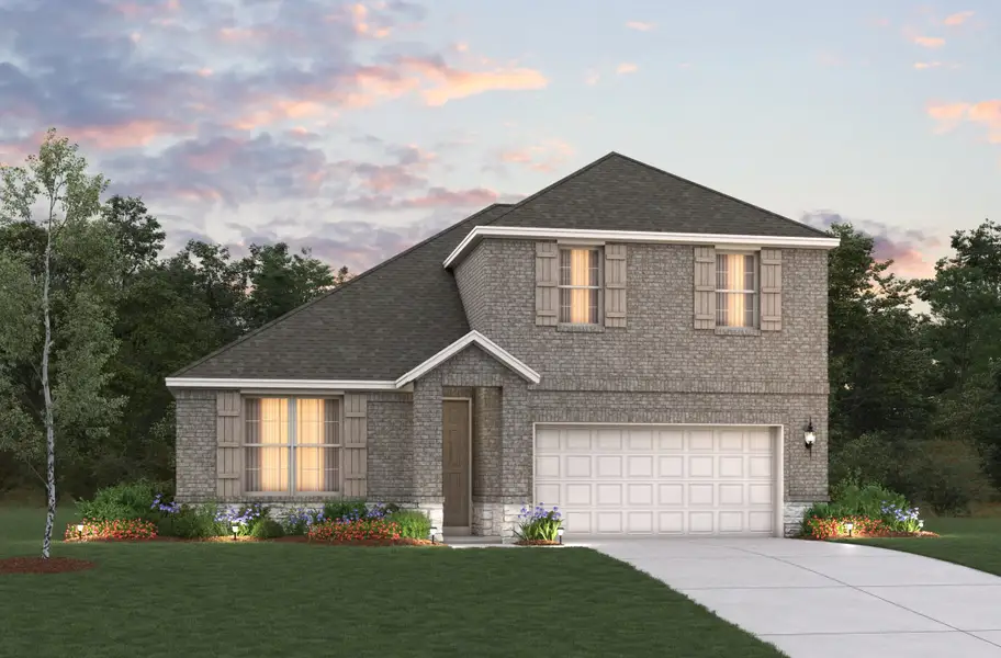 Representative exterior photo of a completed home built from the Berkshire by Beazer Homes in Churchill, Anna, TX (Image 2).