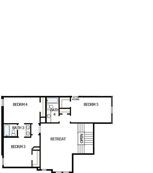 2D floor plan layout of this home in , Cypress, TX (Image 5).