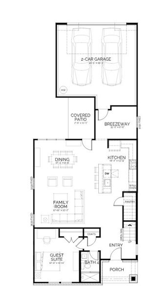 2D floor plan layout for the Hadley by Baker Residential in Atwater Station - Village Collection, Fuquay Varina, NC (Image 3). 2D floor plan layout for the Hadley by Baker Residential in Atwater Station - Village Collection, Fuquay Varina, NC (Image 3).