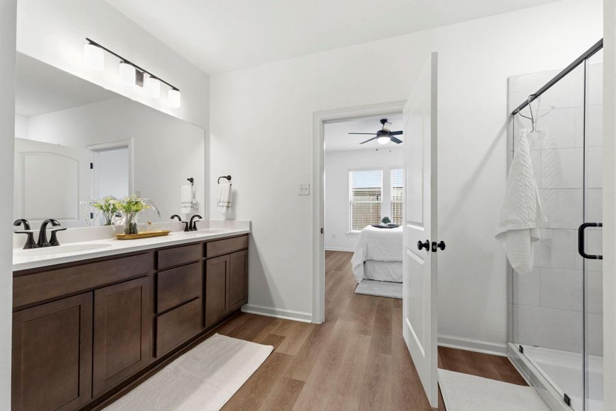 Furnished interior view inside a new home in Emberly, Beasley (Image 10).
