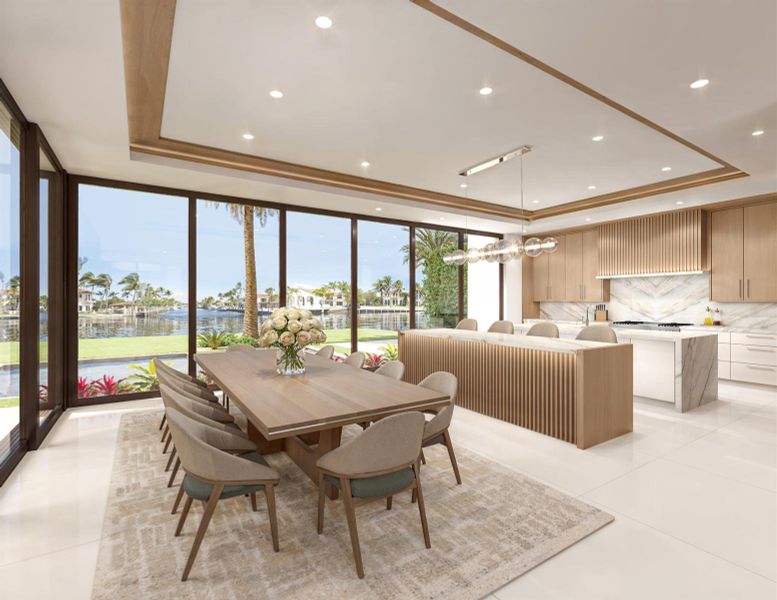 Kitchen and dining room Kitchen and dining room