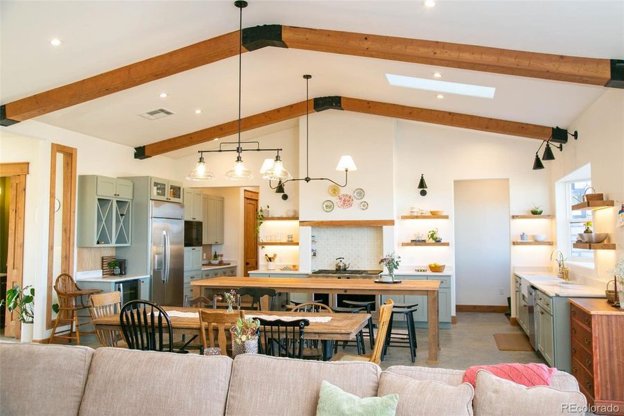Living room/dining/kitchen open floor plan