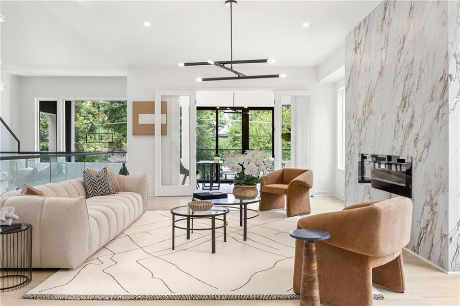 Furnished interior view inside a new home in , Atlanta (Image 54). Furnished interior view inside a new home in , Atlanta (Image 54).