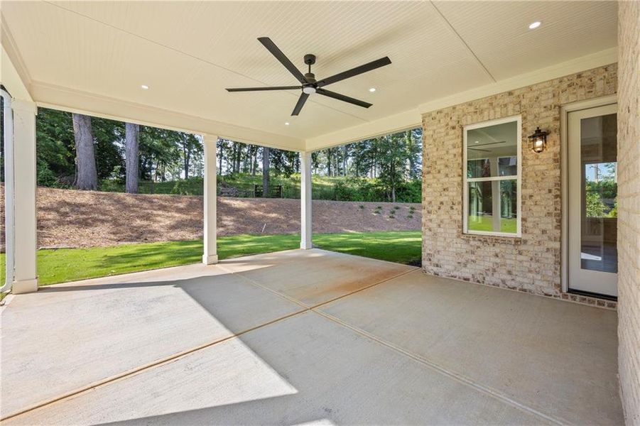 Exterior details and patio area of a home in , Marietta (Image 34).