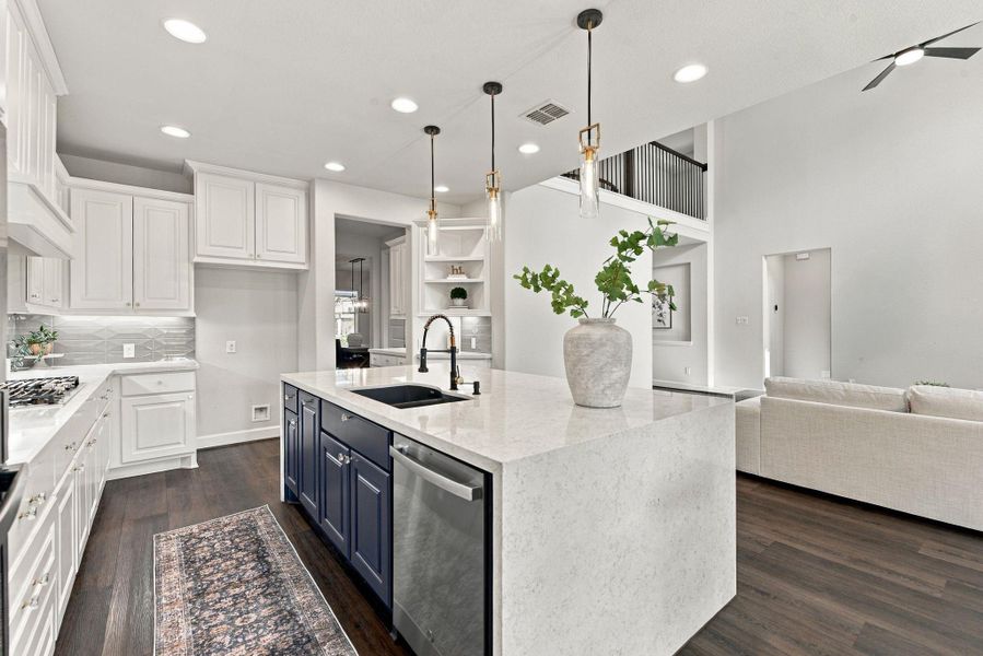 Furnished interior view inside a new home in The Highlands, Porter (Image 15).