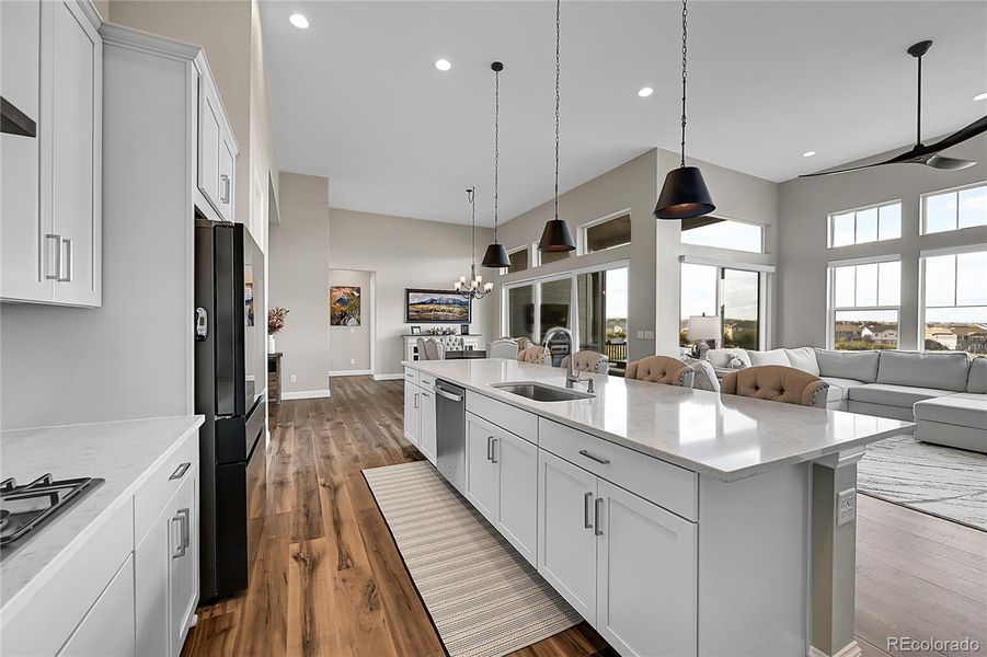 Furnished interior view inside a new home in , Castle Rock (Image 7).