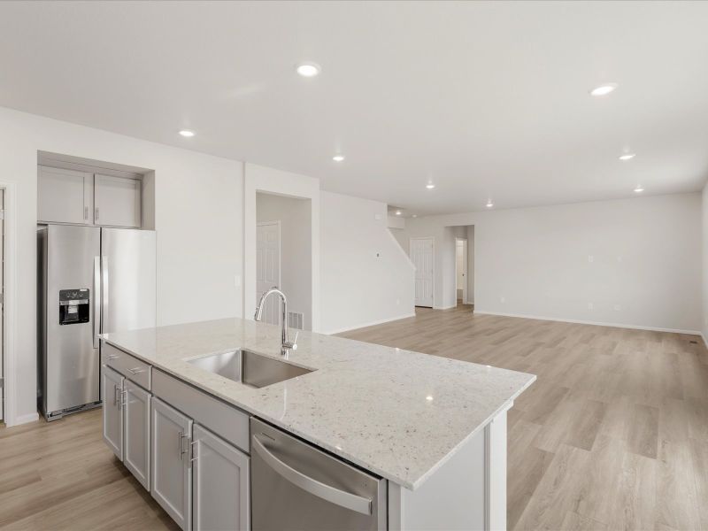 The Kenosha floorplan image taken at a Meritage Homes community in Falcon, CO.