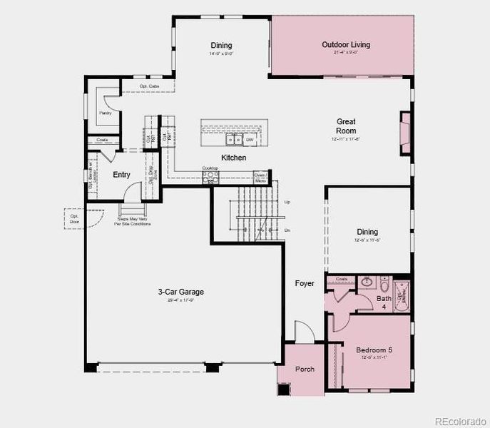 Additional Highlights Include: downstairs bedroom, finished basement, outdoor living, and 8' sliding glass door.