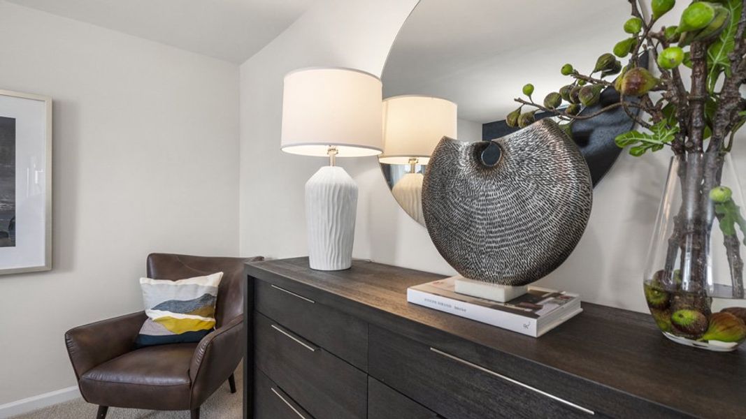 Representative furnished interior of a home built from the GALEN by D.R. Horton in Colly Farm, Stokesdale (Image 17).