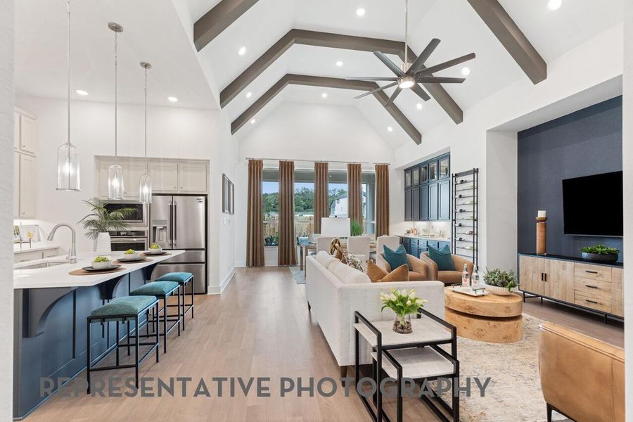 Furnished interior view inside a new home in Elyson, Katy (Image 13).