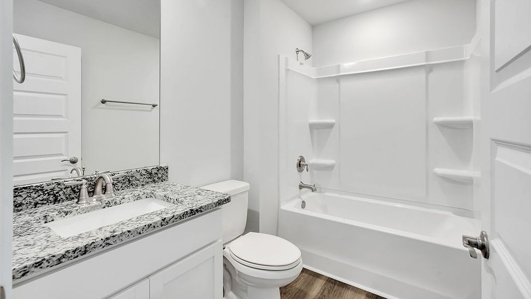 Furnished interior view inside a new home in The Haven at Indigo Preserve, Leland (Image 14).