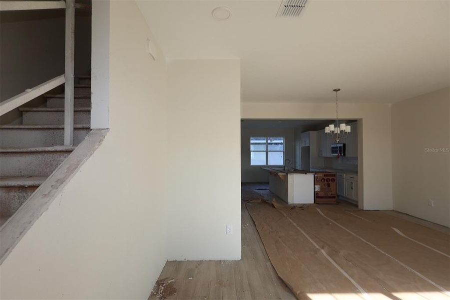 In-progress construction of a new home in Center Lake on the Park, St. Cloud, FL (Image 12).