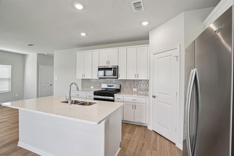Furnished interior view inside a new home in Trails of Lavon - Spring Series, Lavon (Image 16).