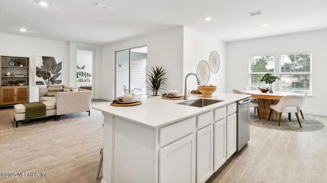 Furnished interior view inside a new home in Edenbrooke at Hyland Trail | 55+: Edenbrooke at Hyland Trail 60s, Green Cove Springs (Image 10).