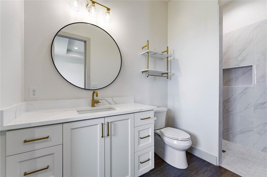 Furnished interior view inside a new home in , San Marcos (Image 15).