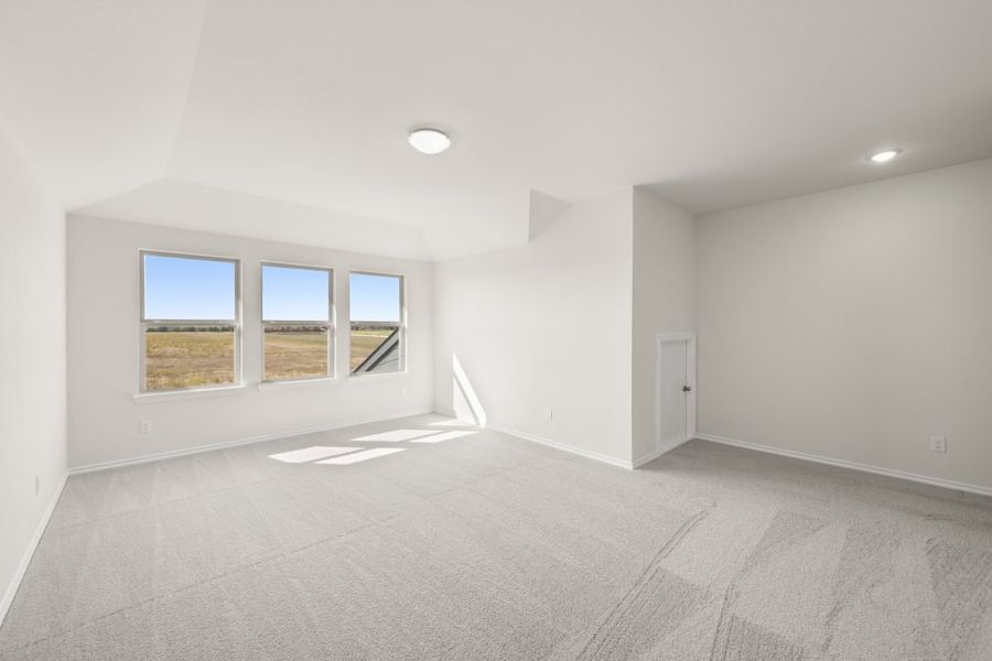 Front exterior of a new home in Myrtle Creek, Waxahachie, TX, highlighting curb appeal (Image 14). Front exterior of a new home in Myrtle Creek, Waxahachie, TX, highlighting curb appeal (Image 14).