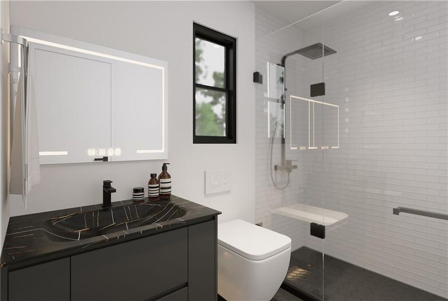 Furnished interior view inside a new home in , Sugar Hill (Image 22).