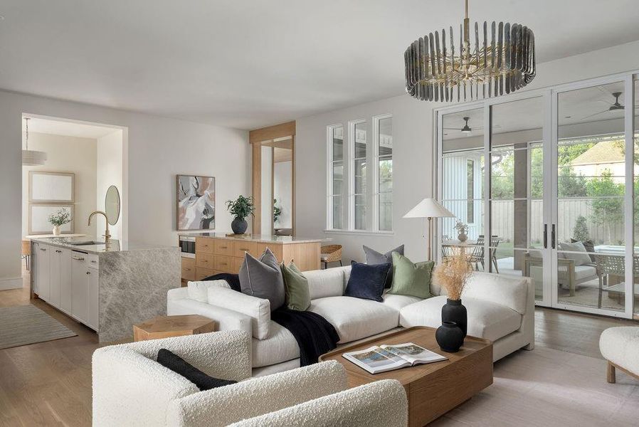 Furnished interior view inside a new home in , Dallas (Image 8).