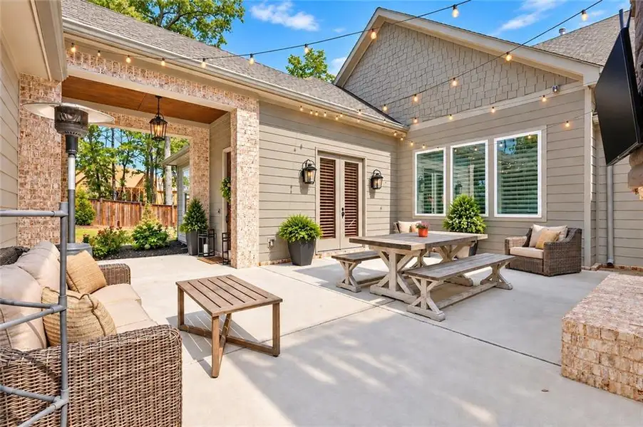 Exterior details and patio area of a home in , Newnan (Image 29).