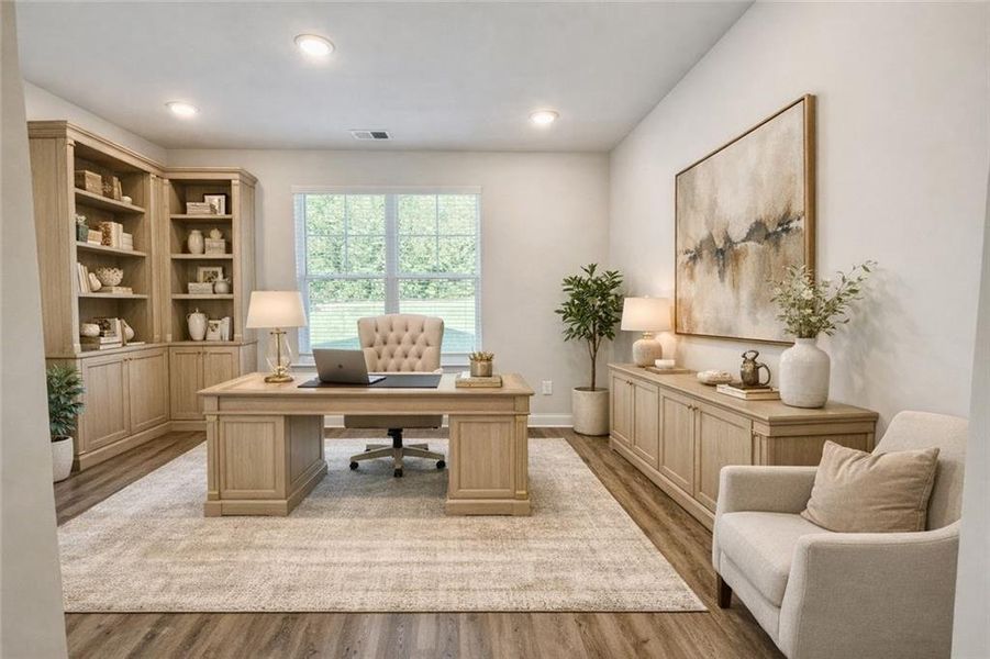 Furnished interior view inside a new home in , Haddock (Image 19).