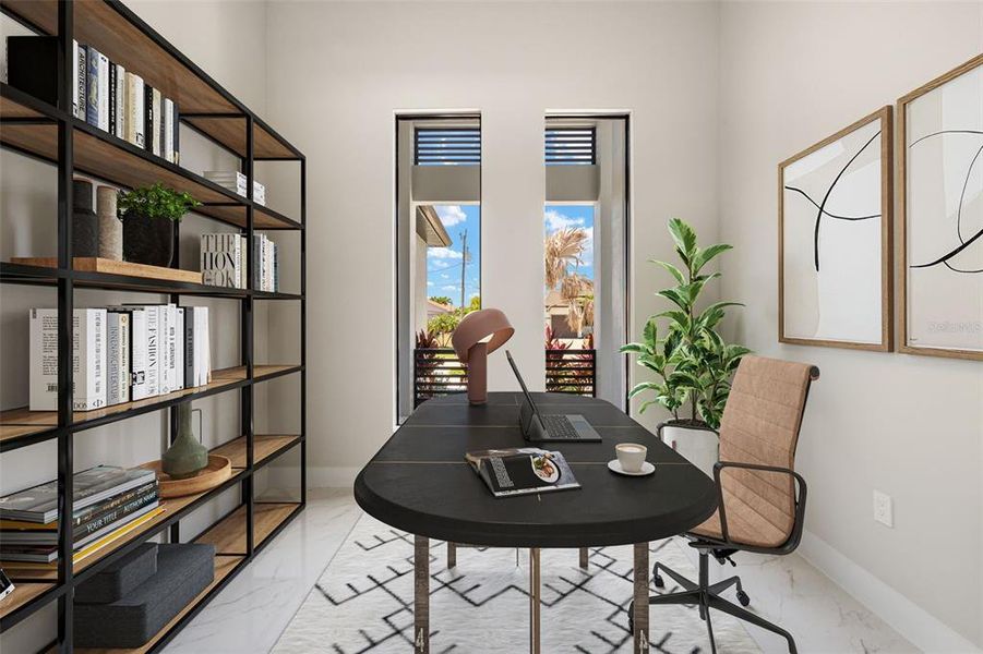 Furnished interior view inside a new home in , Cape Coral (Image 15). Furnished interior view inside a new home in , Cape Coral (Image 15).