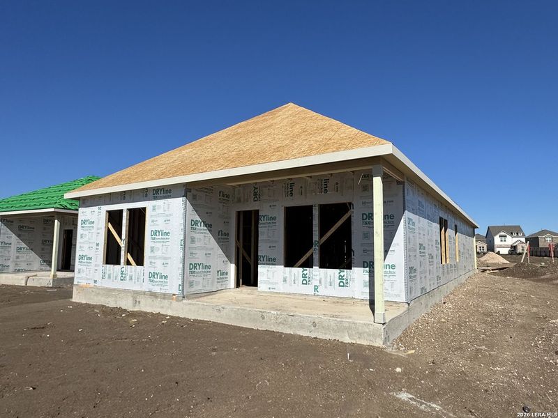 In-progress construction of a new home in Enclave at Hennersby Hollow 50's, San Antonio, TX (Image 17).