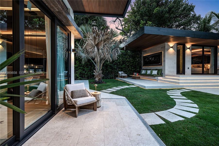 Exterior details and patio area of a home in , Miami (Image 20). Exterior details and patio area of a home in , Miami (Image 20).