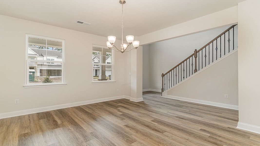 Spacious, unfurnished interior of a new home in Coastal Farms, Conway (Image 7). Spacious, unfurnished interior of a new home in Coastal Farms, Conway (Image 7).