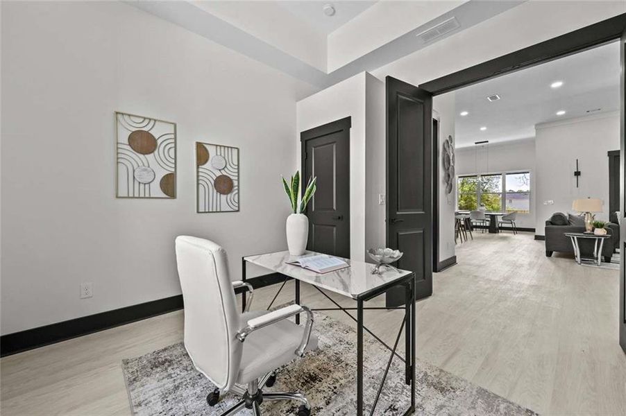 Furnished interior view inside a new home in , Lithonia (Image 13). Furnished interior view inside a new home in , Lithonia (Image 13).