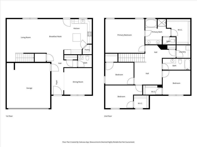 2D floor plan layout of this home in Emerald Oaks Estates, Rome, GA (Image 6).