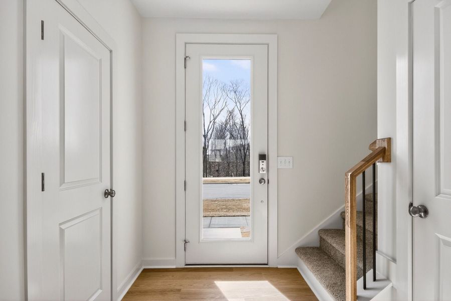 Representative unfurnished interior of a home built from the Flint B by Homes by Dickerson in Chatham Park, Pittsboro (Image 11).