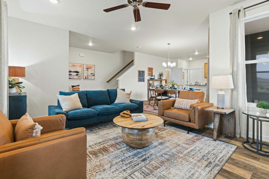 Furnished interior view inside a new home in The Trails at Aspen Ridge – Altitude Collection, Colorado Springs (Image 6). Furnished interior view inside a new home in The Trails at Aspen Ridge – Altitude Collection, Colorado Springs (Image 6).