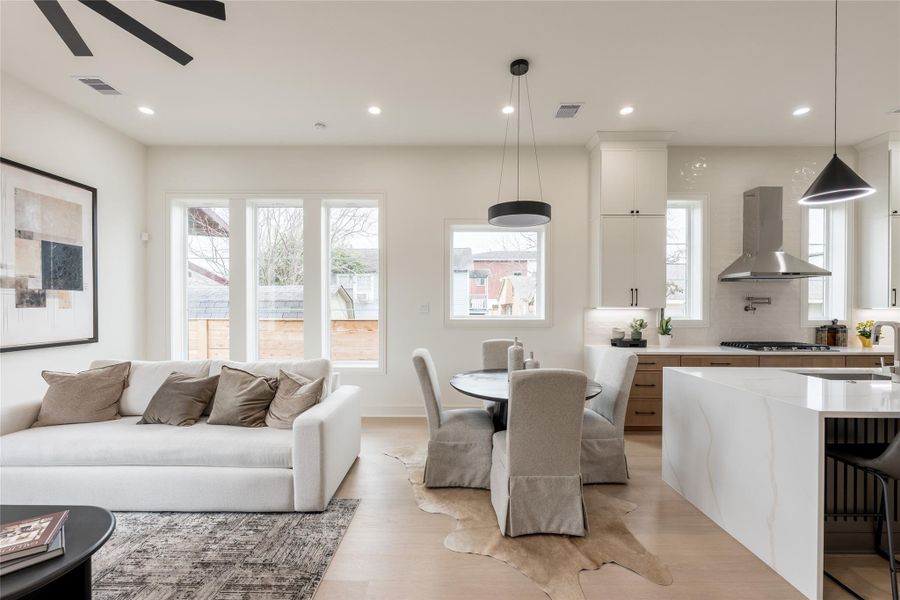 Furnished interior view inside a new home in , Houston (Image 13).