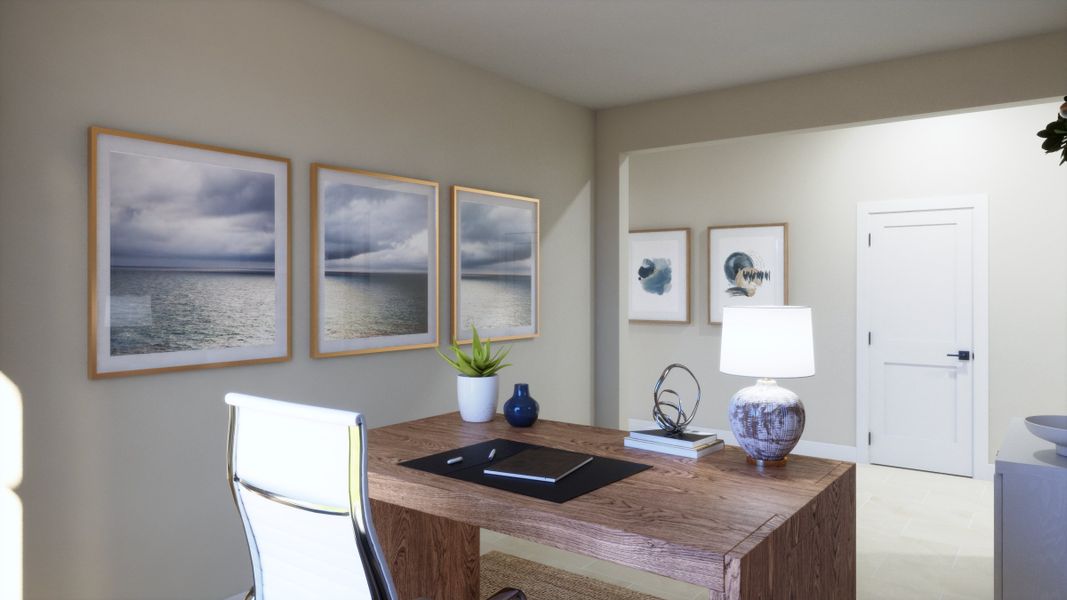 Representative furnished interior of a home built from the 4013 by Risewell Homes in Parkton Square, Kyle (Image 11).
