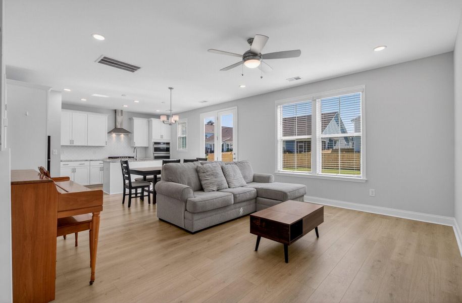 Furnished interior view inside a new home in High Point at Foxbank, Moncks Corner (Image 9). Furnished interior view inside a new home in High Point at Foxbank, Moncks Corner (Image 9).