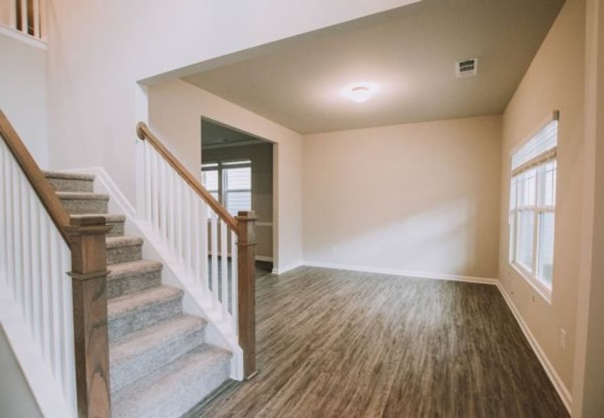 Representative unfurnished interior of a home built from the Reynolds by Piedmont Residential in Hampton Ridge, Jefferson (Image 12).