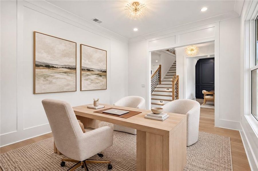 Furnished interior view inside a new home in , Monroe (Image 42).