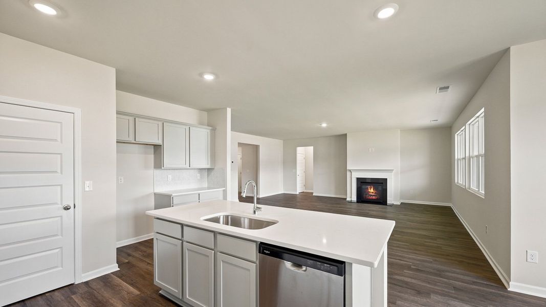 Furnished interior view inside a new home in Jackson Landing, Jefferson (Image 7). Furnished interior view inside a new home in Jackson Landing, Jefferson (Image 7).