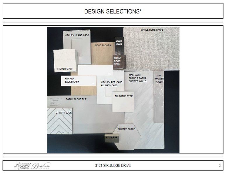 Representative photo of design selections for 3121 Sir Judge