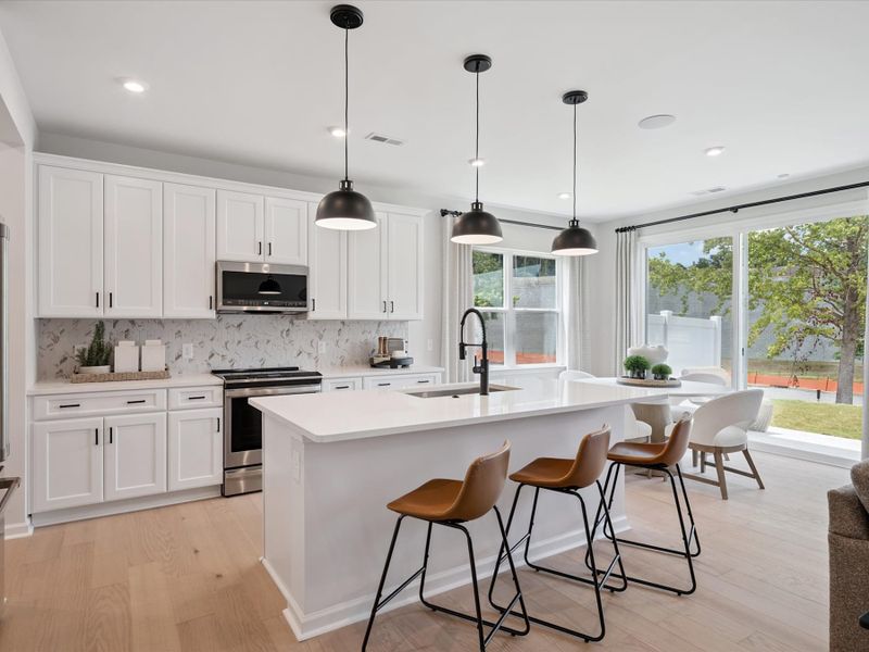 Representative furnished interior of a home built from the Mayes by Tri Pointe Homes in Millstone, Cramerton (Image 4).