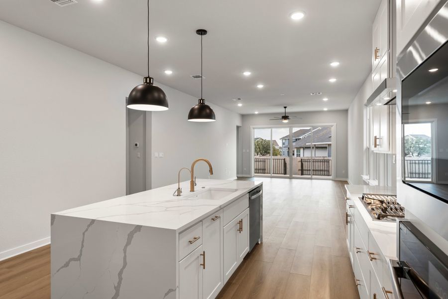 Furnished interior view inside a new home in Lariat, Liberty Hill (Image 9).