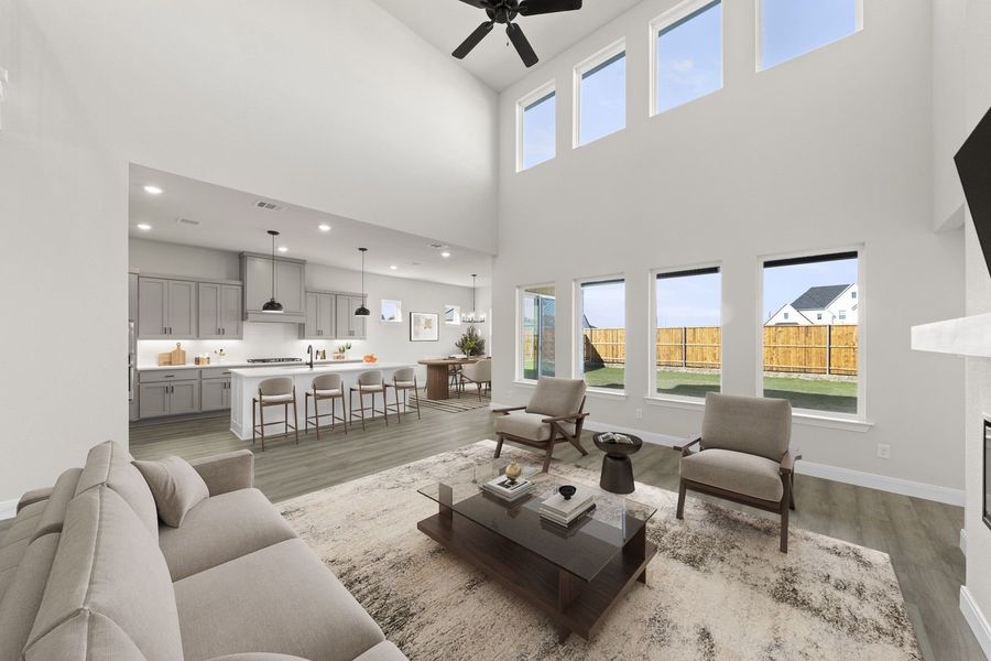Furnished interior view inside a new home in Wildflower Ranch, Fort Worth (Image 9).