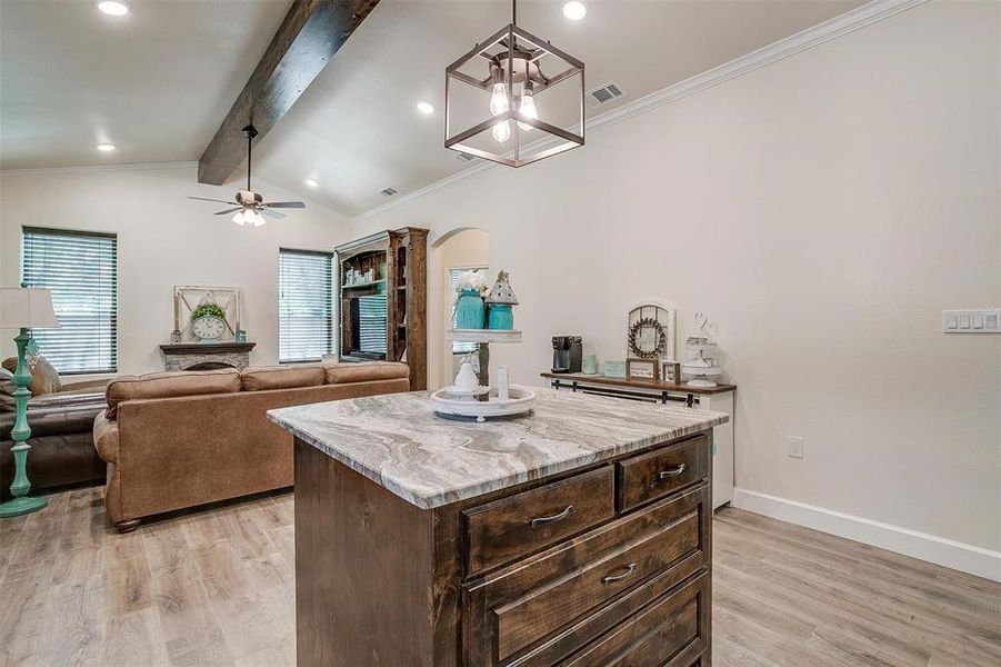 Furnished interior view inside a new home in , Perrin (Image 7).