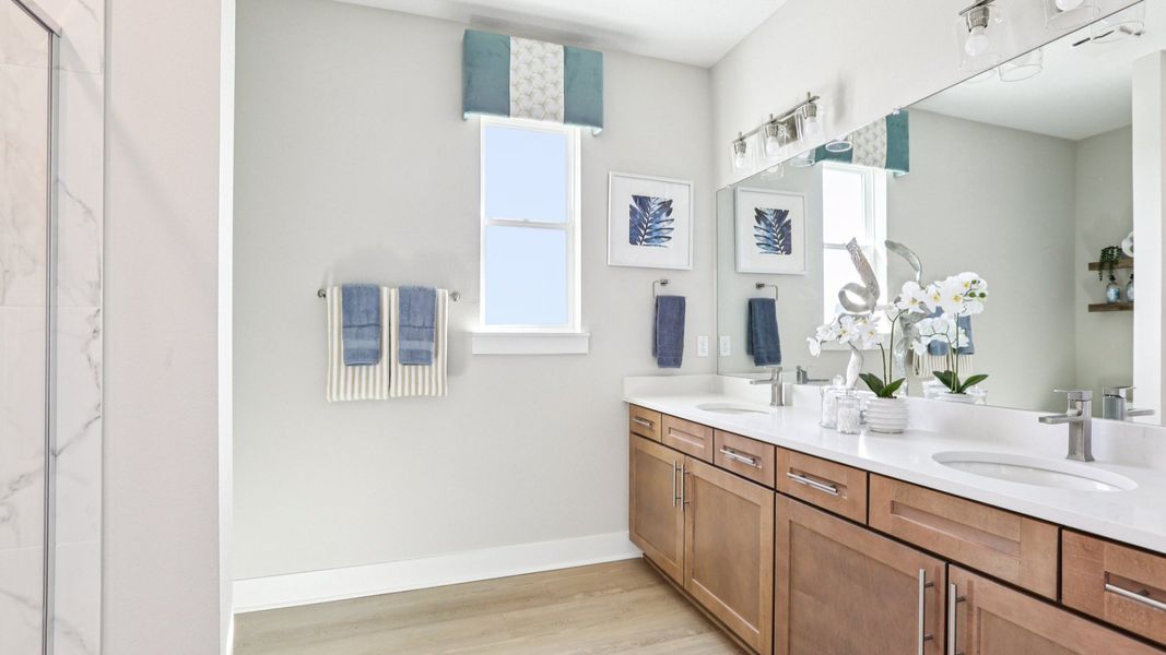 The Primary Bathroom The Primary Bathroom